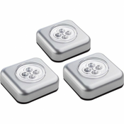 Müller Licht Majhna prenosna LED svetilka Müller 400136 srebrna 3 kosi