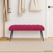 Klop s gumbnim oblazinjenjem Vinorodna rdeča 110 x 40 x 46 cm