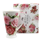 Velika jumbo porcelanasta skodelica 500 ml v škatli, kot darilo iz kolekcije Rose