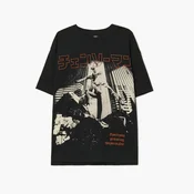 Cropp - Crna majica s printom Chainsaw Man - tamno siva