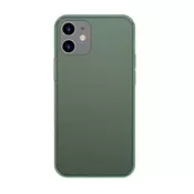 Baseus Frosted Glass Case Hard case with a flexible frame iPhone 12 mini Navy blue (WIAPIPH54N-WS03)