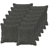 vidaXL Prevleka za blazino 12 kos HOUTEN Antracit 50 x 50 cm