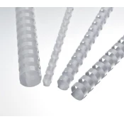 Plastične hrbtne strani 8 mm, bele barve
