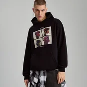 Pulover s kapuco in potiskom Gorillaz