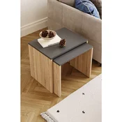 Hanah Home set umetnutih stocica Arya, 48 cm, hrast Sonoma / antracit