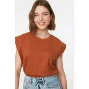 Trendyol Milla Ženska majica TWOSS20TS0021, Braon