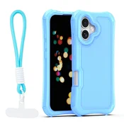 Ovitek Safepop s paščkom za iPhone 17 6,3 modra