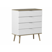 Komoda Berwyn 781 (Bela + Svetla les) Bela, Svetla les, S predali, 93x79x40cm