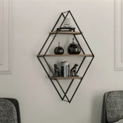 Decortie Police Wall Shelf - Prizma Črna
