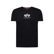 ALPHA INDUSTRIES Majica črna/bela