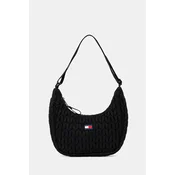 Torbica Tommy Jeans črna barva, AW0AW17546
