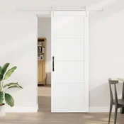 vidaXL Drsna vrata ORKDAL 78 x 211 cm Inženirski les Bela