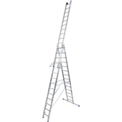 Krause aluminijasta lestev, 3x14 stopnic
