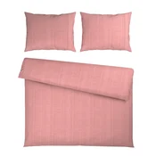 Esposa POSTELJNINA Mavie 200/200 cm saten srebrne barve, pink