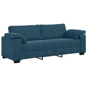 Vidaxl Trosed moder 220x77x82 cm žamet