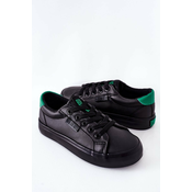 Childrens Leather Sneakers BIG STAR DD374147 Black