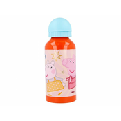 Stor Aluminijasta steklenica za pitje PEPPA PIG, 400ml, 41234