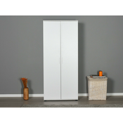 Garderobna omara Kailua 1837 Bela, 187x80x47cm, Vrata omare: S tečaji