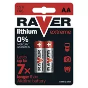 Baterija RAVER litijska FR6 AA 2 blister 2/1