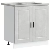 Kuhinjski ormaric za sudoper Porto 2 pcs Siva Konstruirano drvo