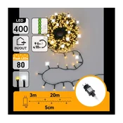 Aigostar - LED spoljašnji božicni niz 320xLED+80xLED 23m IP44 topla+hladna bela