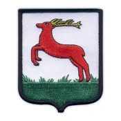 shumee Našitek grba mesta Pila - obroba MERROW - likalnik/termovarilna podlaga - vezen našitek/značka/emblem