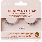 KISS Komplet The New Natural, umetne trepalnice + lepilo, Glowy Skin 1 kos.