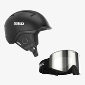 BLIZ HELMET/GOGGLE PACKAGE BLACK