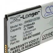 baterija za Samsung Galaxy Note 3 Neo / SM-N7505, 3100 mAh