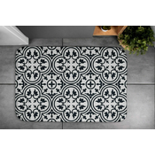 tulup.si Kopalniške preproge Geometrijski vzorci 90x60 cm Bela in siva