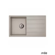 Milo Granitna sudopera Metro, o90, 76x44cm, Pure sand