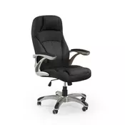 Halmar Ergonomski pisarniški stol Carlos, črna ekousnje