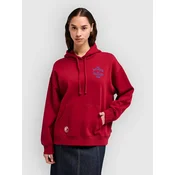 RVCA Dalas Snake ženski pulover s kapuco brick red
