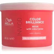 Wella Professionals Invigo Color Brilliance Mask with Lime Caviar Fine to Medium Colored Hair zaščitna maska za tanke barvane lase 500 ml