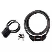 Masterlock 8130 KLJUČ 1,8M, lokot, crna 8130