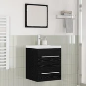 Kupaonski ormaric za sudoper s ladicama Crna 42 x 39 x 52 cm