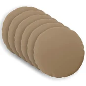 vidaXL Prevleka za blazino 6 kos HEERLEN Taupe O 30 cm Poliester