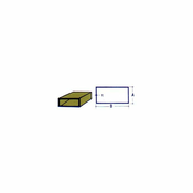 Štirikotna medeninsata cev 11x2,2x0,45
