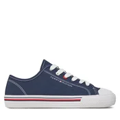 Modne superge Tommy Hilfiger Low Cut Lace Up Sneaker T3X9-33324-0890 S Mornarsko modra
