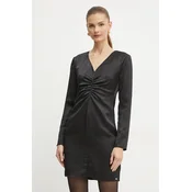 Obleka Armani Exchange črna barva, XW000037 AF10523