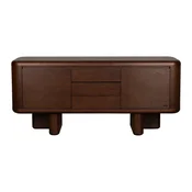 Komoda v jesenovem dekorju v temni naravni barvi 160x72x40 cm Herman – Dutchbone