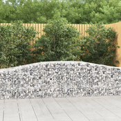 Greatstore Obokane gabion košare 20 kosa 400x50x60/80 cm pocinkano železo