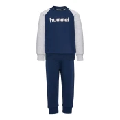 Hummel Športna trenirka temno modra/pegasto siva