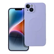 SILIKONSKI OVITEK MagSafe za iPhone 14 Plus, vijoličen