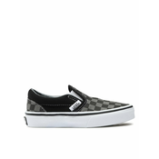 Otroške teniske Vans UY Classic Slip-On VN000ZBUEO01 siva barva