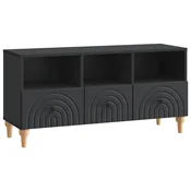 Vidaxl TV omarica Črna 102 x 34,5 x 50 cm Konstruirano leseno