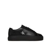 Calvin Klein Superge Basket Cupsole Laceup Lth Ml YW0YW01945 Črna