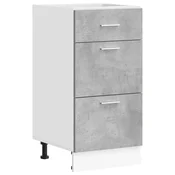 Vidaxl Spodnja omarica “Lyon” Beton Grey 40x46x81,5 cm Inženirski les