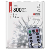 EMOS Svetlosni lanac - Ledenica 300 LED/ 5 m CW daljinski uravljac