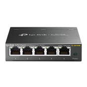 TP-Link TL-SG105E Upravljano L2 Gigabit Ethernet (10/100/1000) Crno